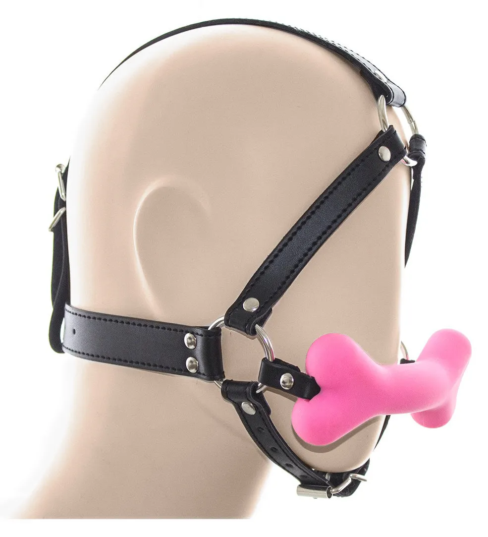 Ball Gag - Dog Bone Ball Gag Face Harness