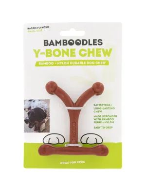 Bamboodles Y-Bone Bacon Flavour Dog Toys