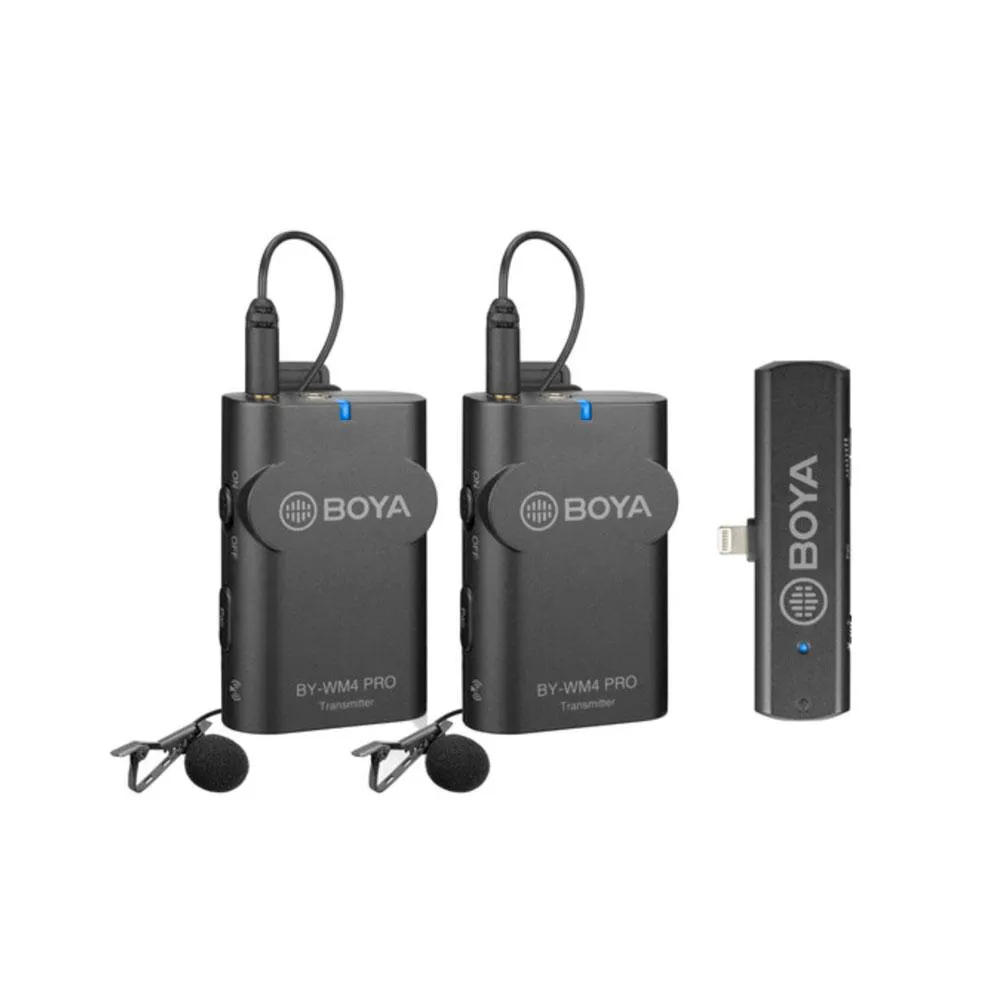 Boya BY-WM4 Pro-K4 Dual Channel Wireless Microphone for iOS Devices