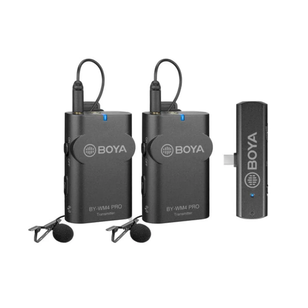 Boya BY-WM4 Pro-K6 Dual Channel Wireless Microphone for Android Type-C Devices