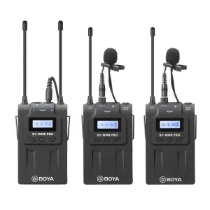 Boya BY-WM8 Pro-K2 UHF Wireless Dual Channel Lapel Microphone System