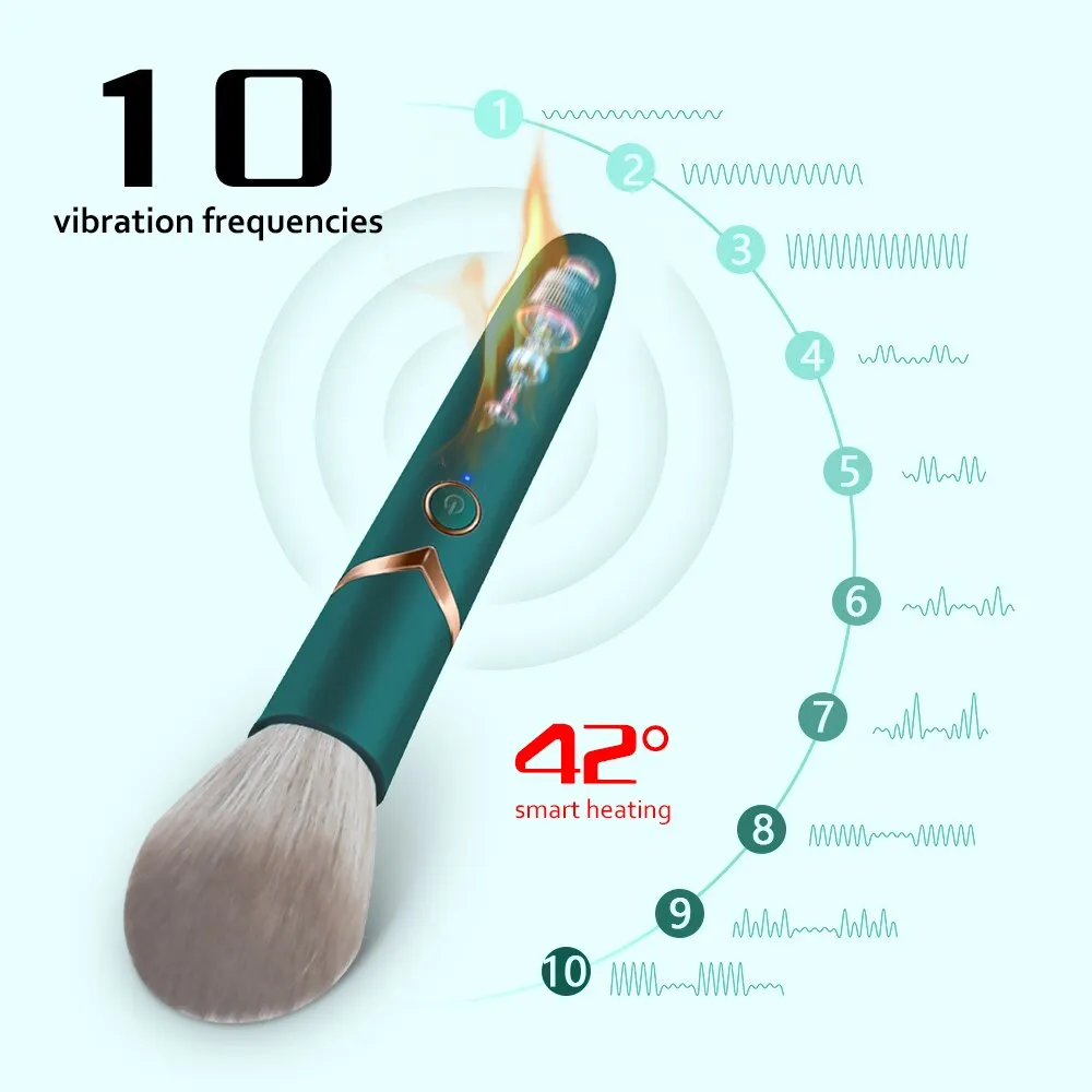 Brush Vibrator Make Up Brush Magic Wand Dildo Vibrator Sex Toys for Women