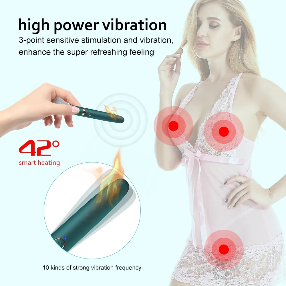 Brush Vibrator Make Up Brush Magic Wand Dildo Vibrator Sex Toys for Women