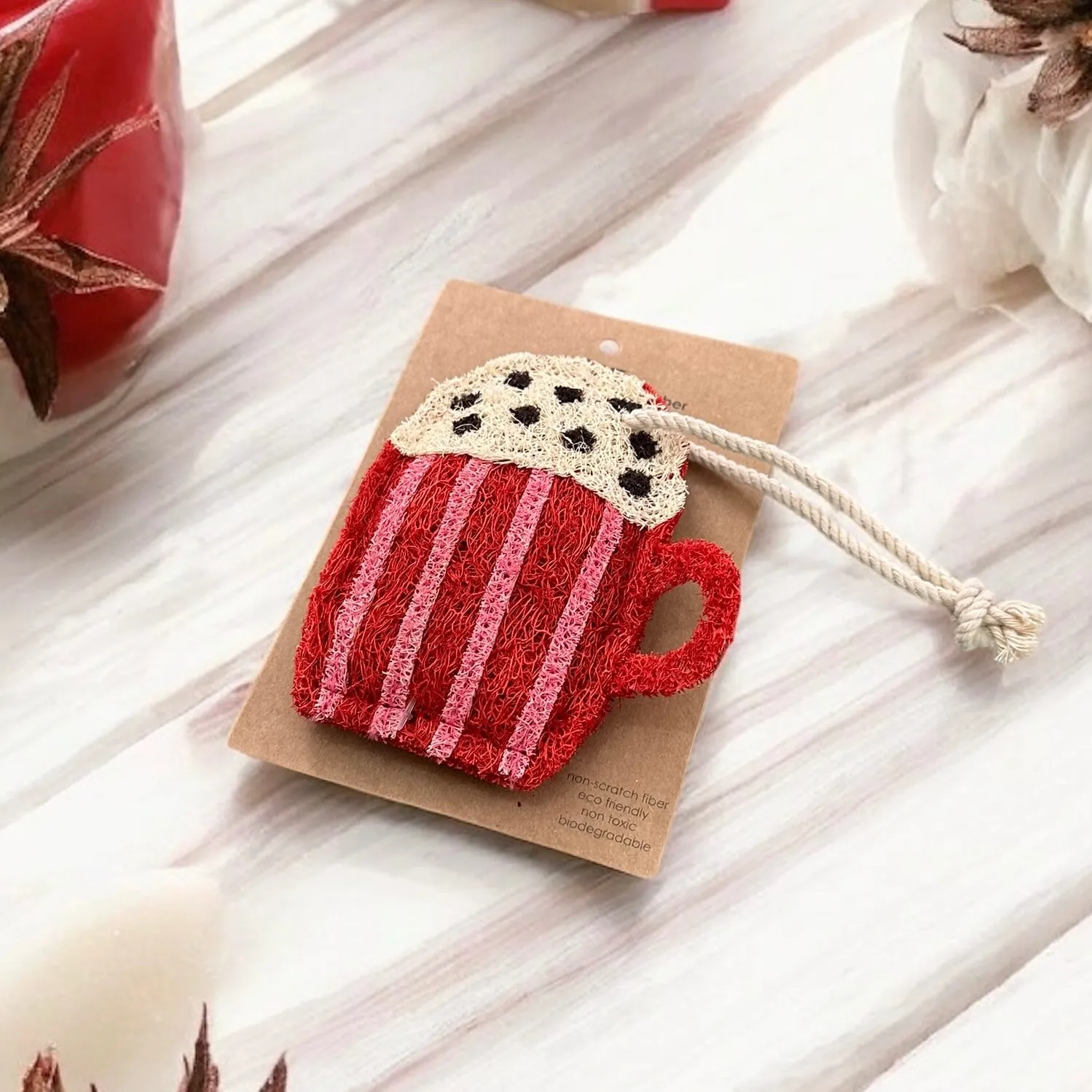 Christmas Holiday Loofah Scrubber