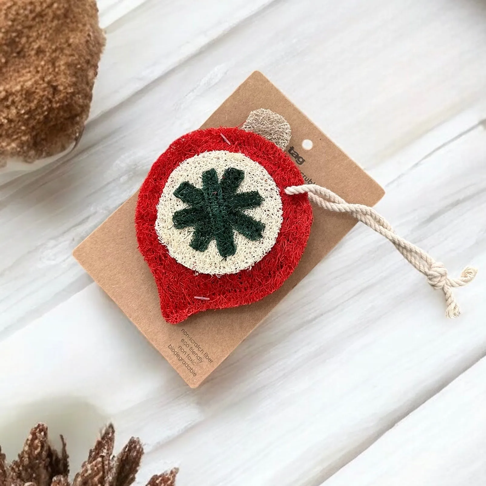 Christmas Holiday Loofah Scrubber