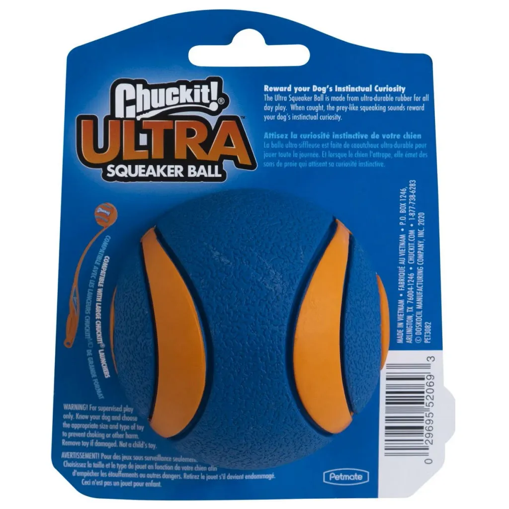 Chuckit! Ultra Squeaker Ball Toy For Dogs, Large