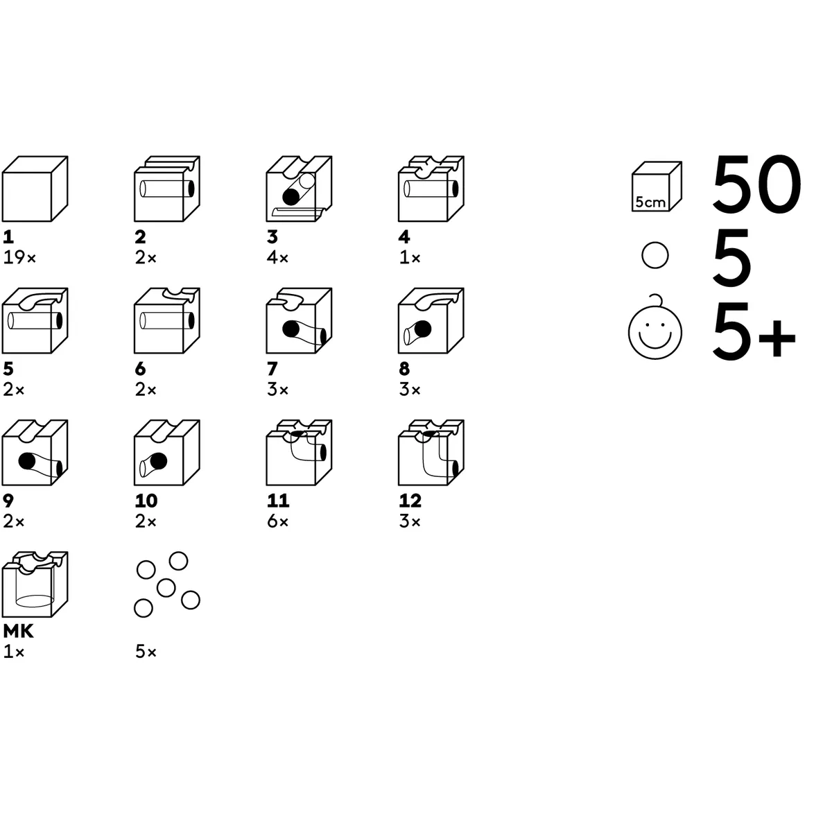 Cuboro standard 50 large starter set