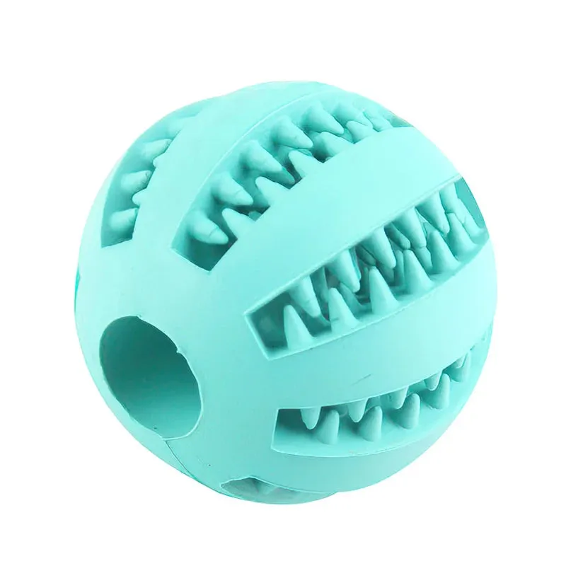 Durable Rubber Interactive Chew Ball for Dogs and Cats