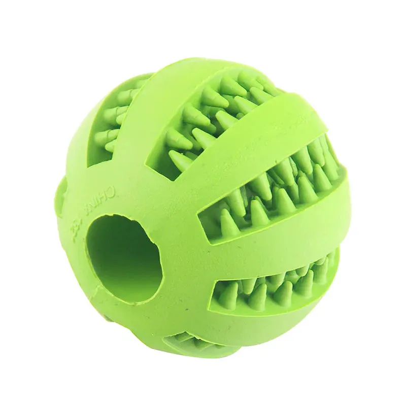 Durable Rubber Interactive Chew Ball for Dogs and Cats