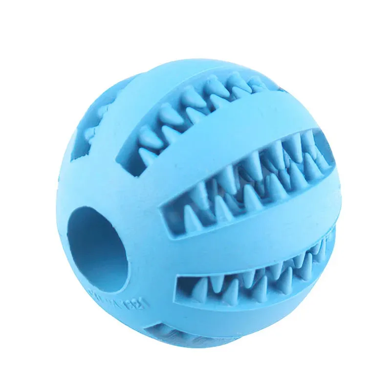 Durable Rubber Interactive Chew Ball for Dogs and Cats