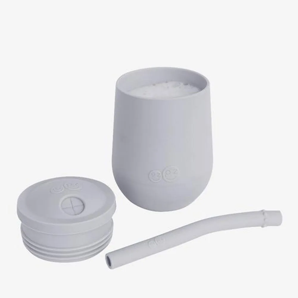 EzPz Mini Cup and Straw Training System - Nordic Pewter