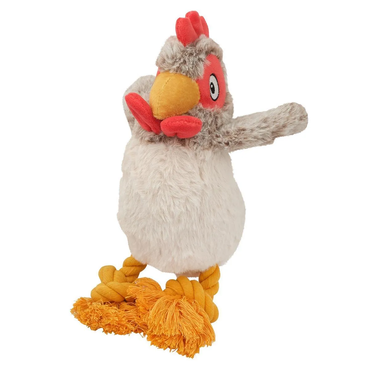 Farm Chicken Plush Rope Dog Toy