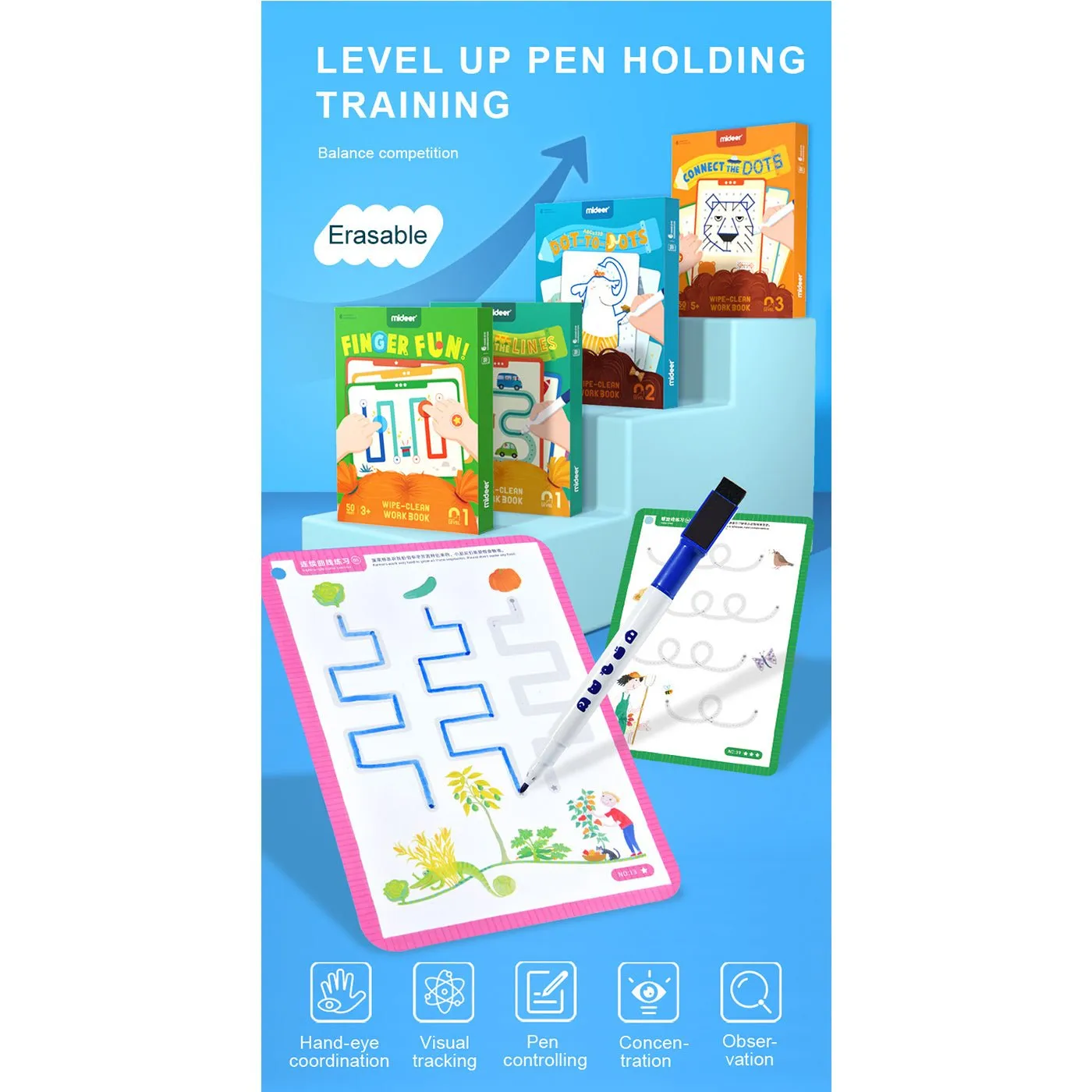 Finger Fun Wipe-clean Work Book