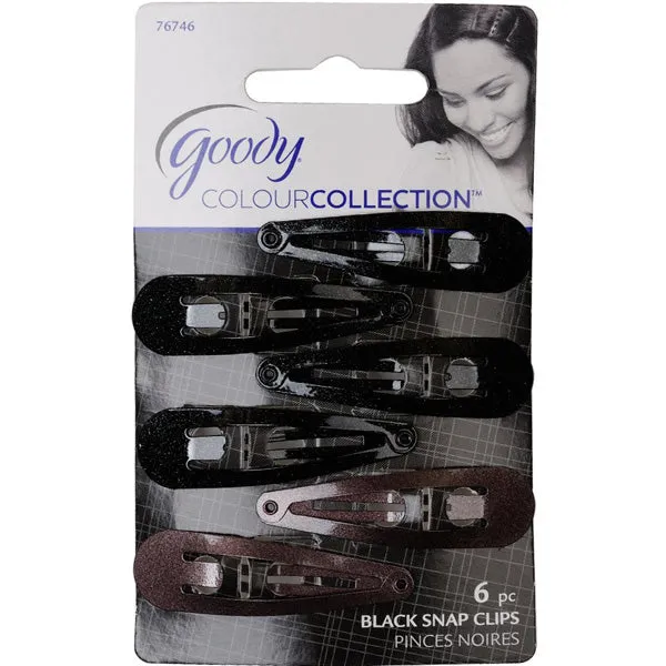 GOODY - Colour Collection Contour Clips Black - 6 Count