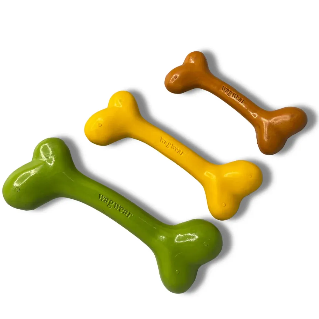 Gum Rubber - Dog Bone - Durable Chew Bone - Dog Toy