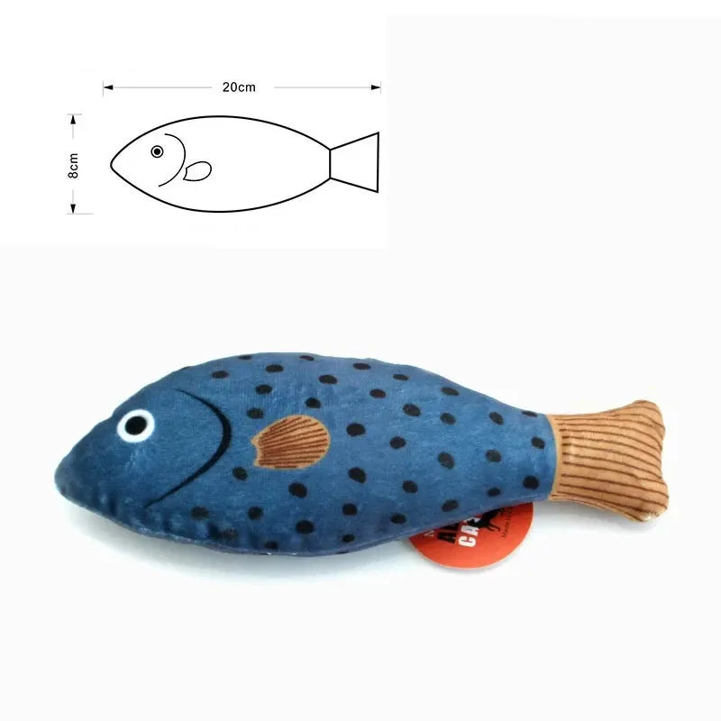 Interactive 3D Goldfish Catnip Toy for Kittens