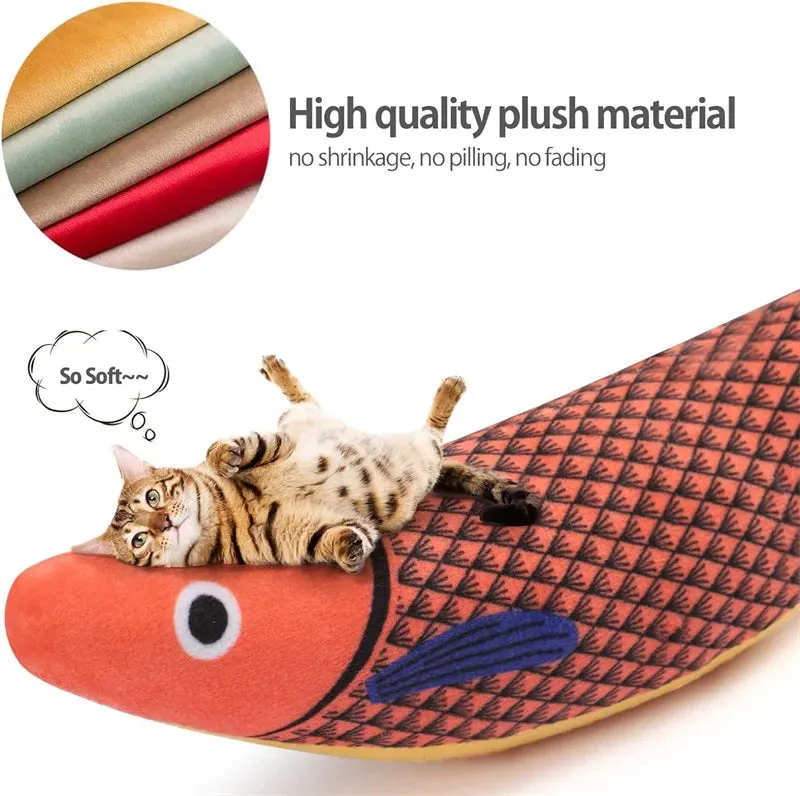 Interactive 3D Goldfish Catnip Toy for Kittens