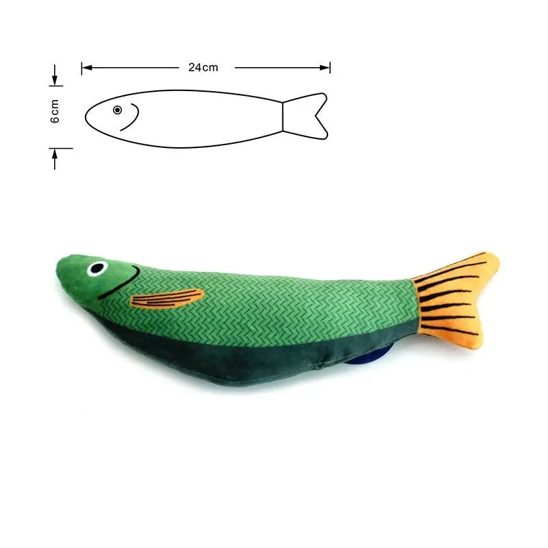 Interactive 3D Goldfish Catnip Toy for Kittens