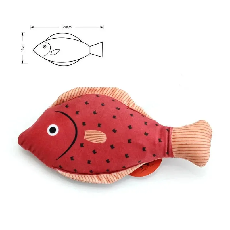 Interactive 3D Goldfish Catnip Toy for Kittens