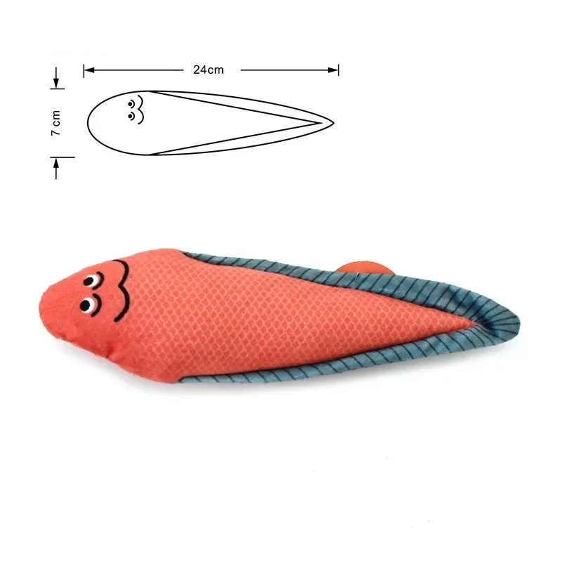 Interactive 3D Goldfish Catnip Toy for Kittens