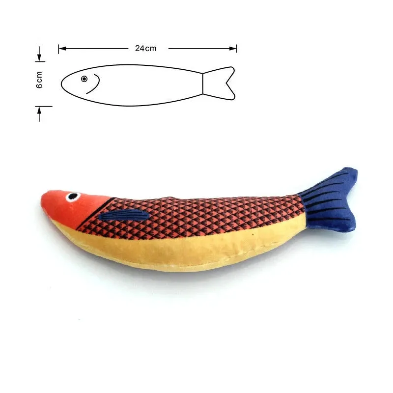 Interactive 3D Goldfish Catnip Toy for Kittens