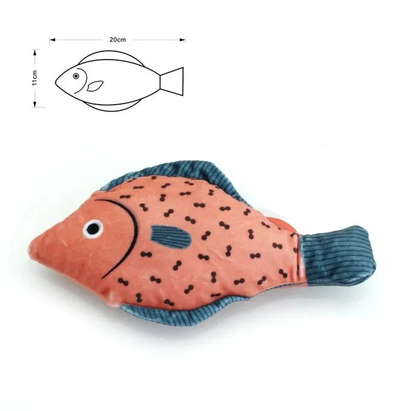 Interactive 3D Goldfish Catnip Toy for Kittens