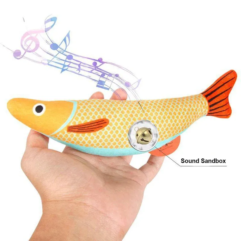 Interactive 3D Goldfish Catnip Toy for Kittens