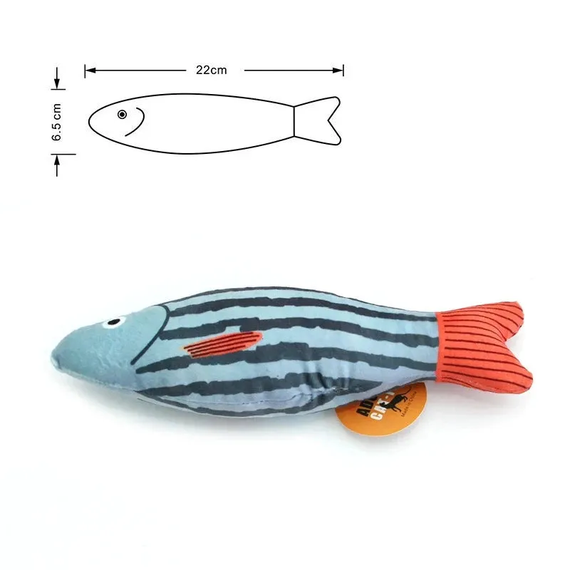 Interactive 3D Goldfish Catnip Toy for Kittens