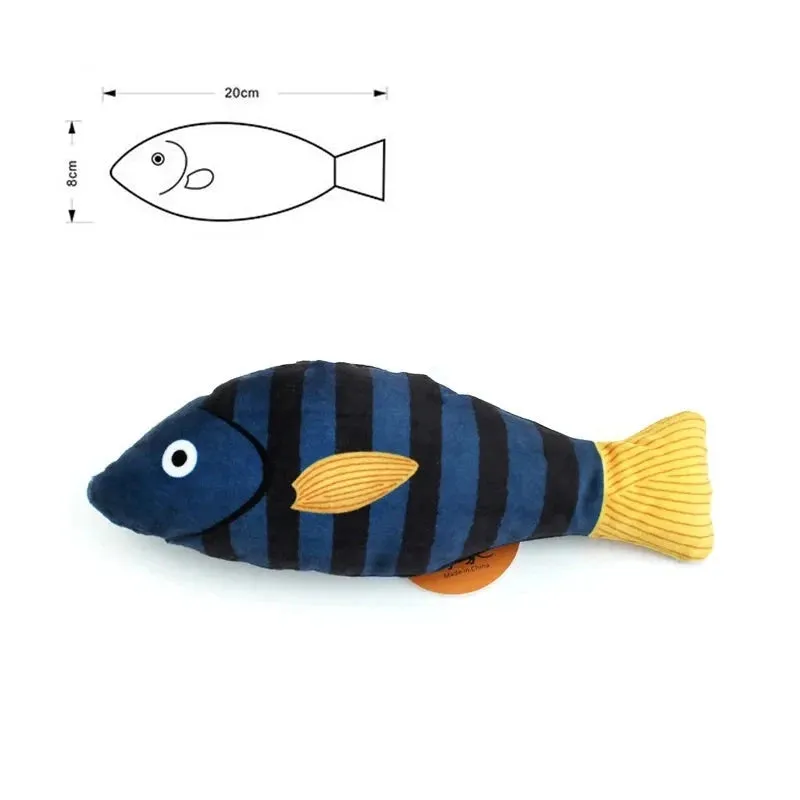 Interactive 3D Goldfish Catnip Toy for Kittens