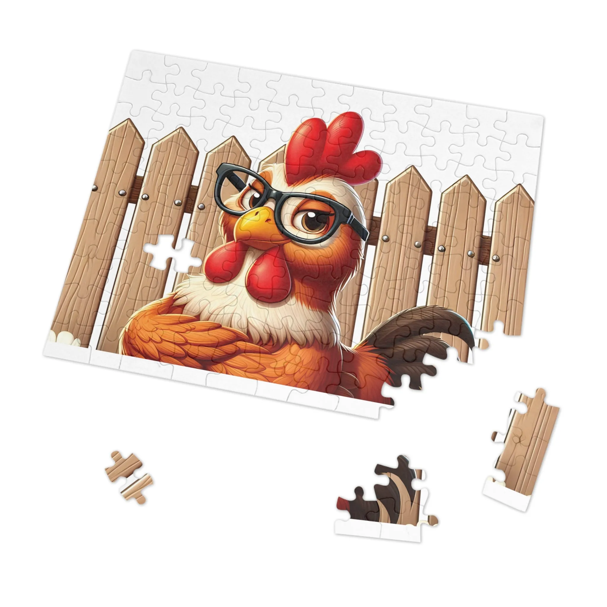 Jigsaw Puzzle, Chicken, Personalised/Non-Personalised (30, 110, 252, 500,1000-Piece)