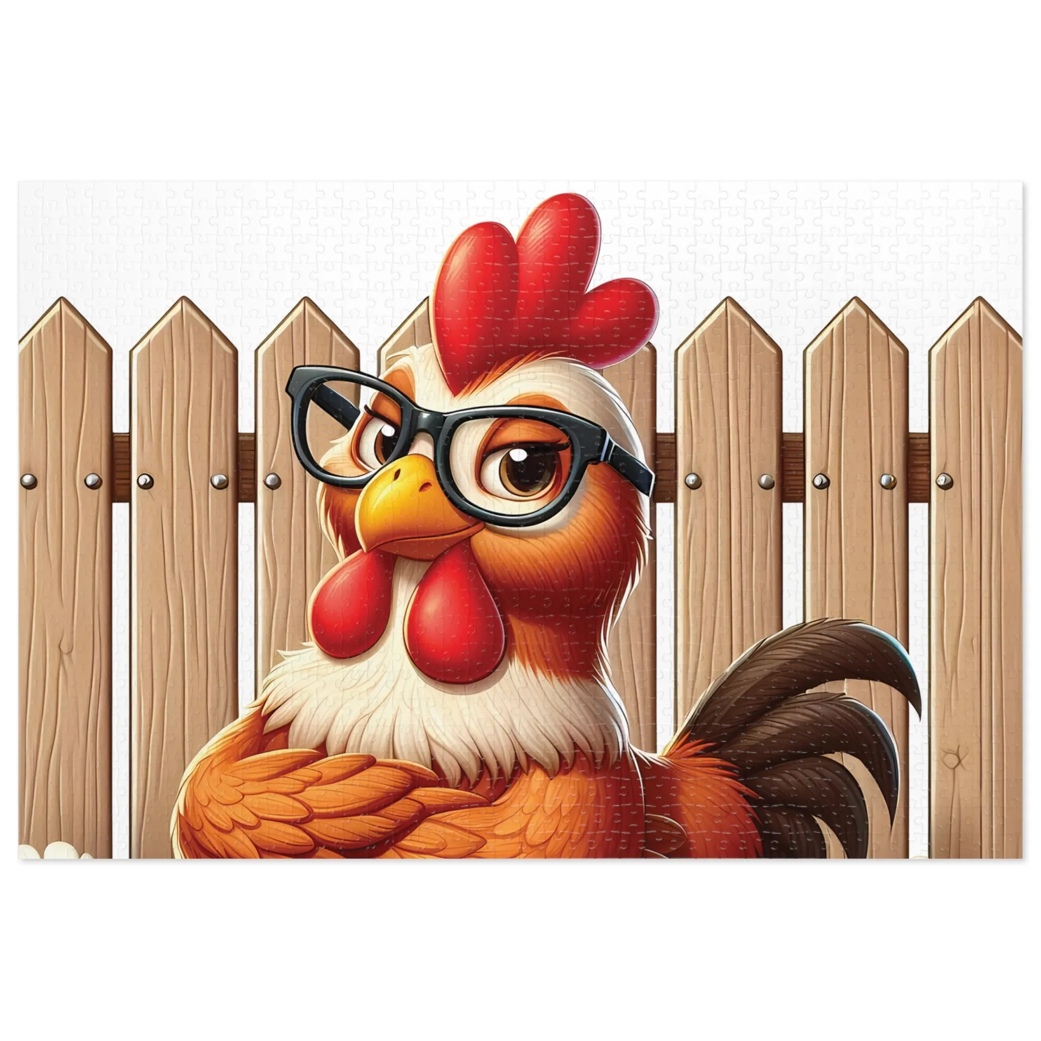 Jigsaw Puzzle, Chicken, Personalised/Non-Personalised (30, 110, 252, 500,1000-Piece)