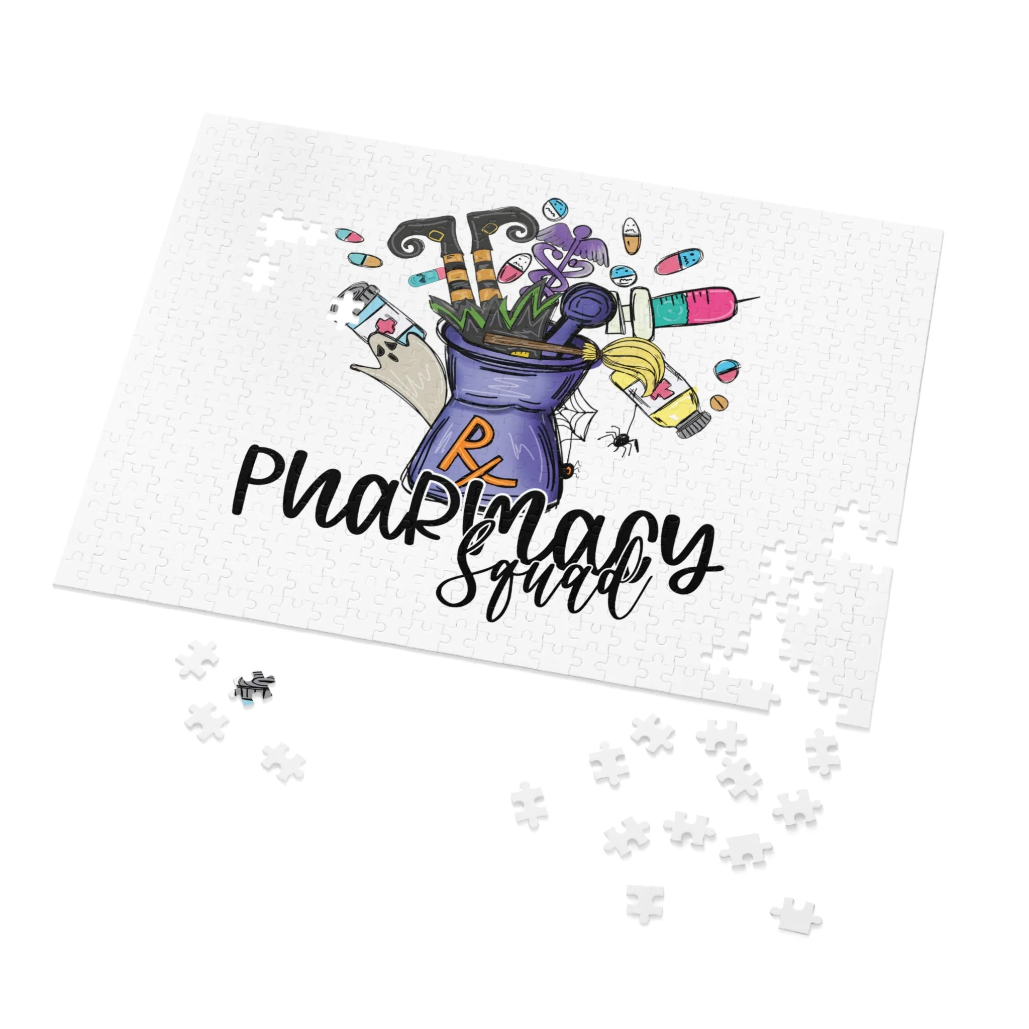 Jigsaw Puzzle, Christmas, Halloween, Pharmacy Squad, Personalised/Non-Personalised (30, 110, 252, 500,1000-Piece)