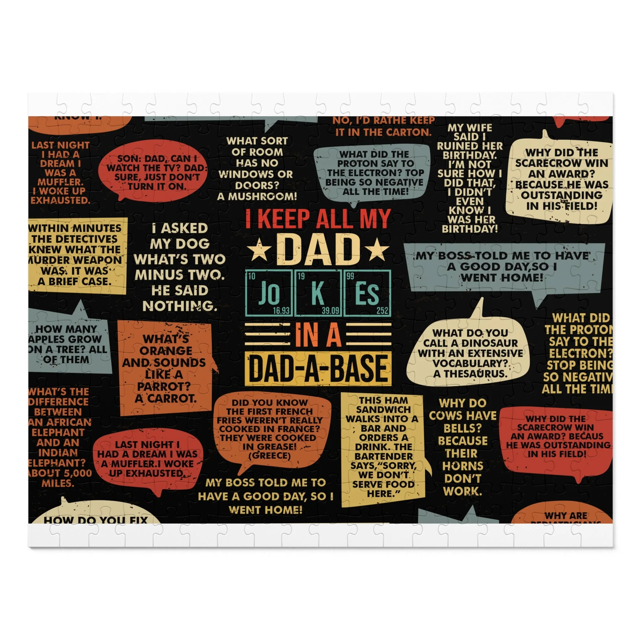 Jigsaw Puzzle, Dad Jokes, Personalised/Non-Personalised (30, 110, 252, 500,1000-Piece)