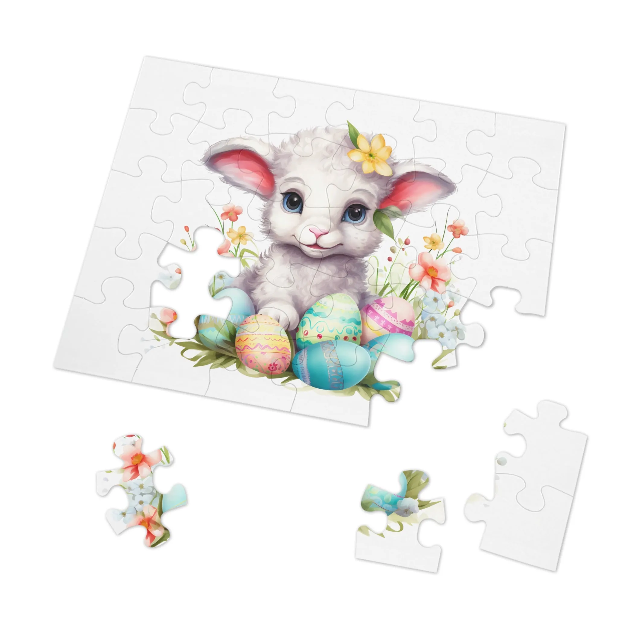 Jigsaw Puzzle, Easter, Lamb, Personalised/Non-Personalised (30, 110, 252, 500,1000-Piece)