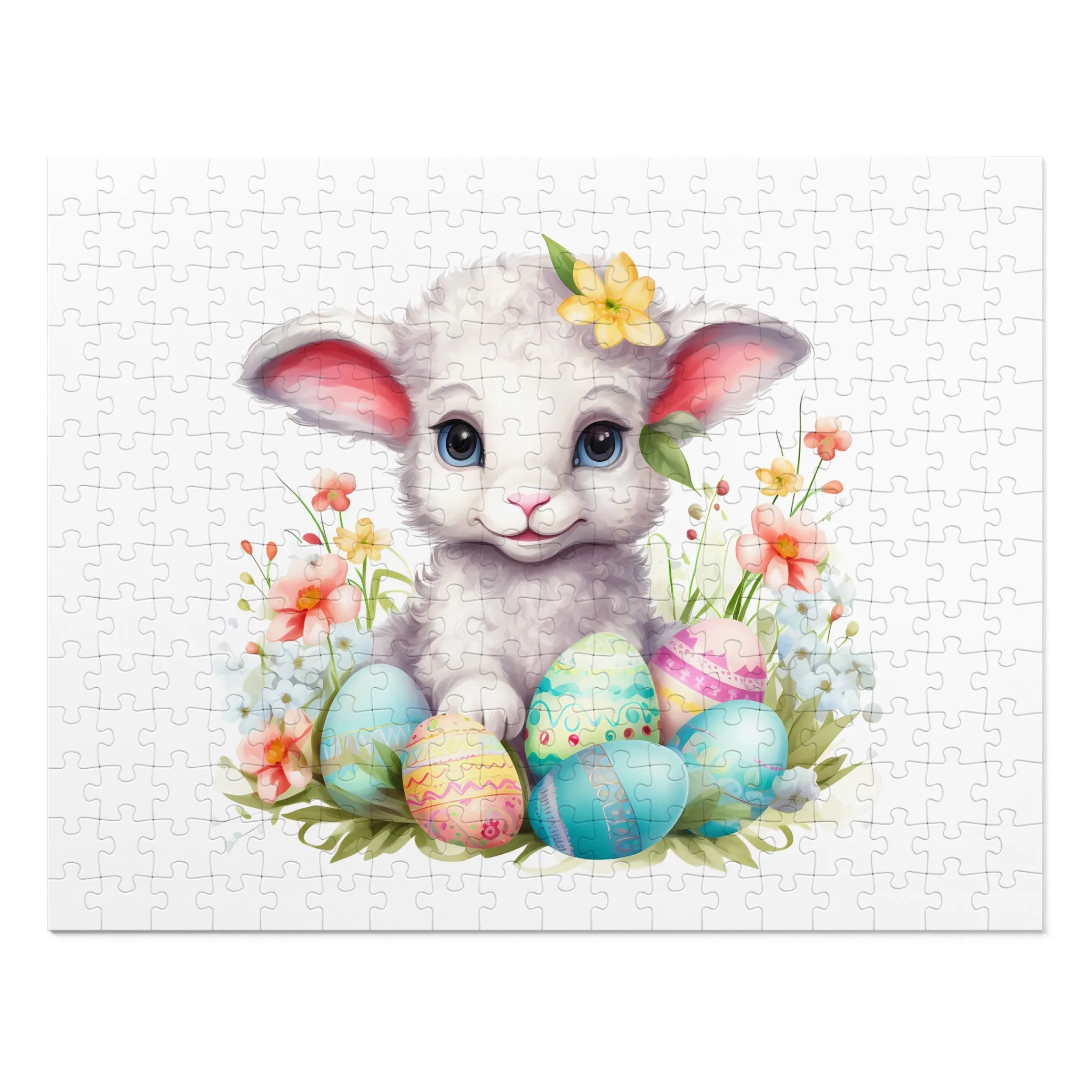 Jigsaw Puzzle, Easter, Lamb, Personalised/Non-Personalised (30, 110, 252, 500,1000-Piece)