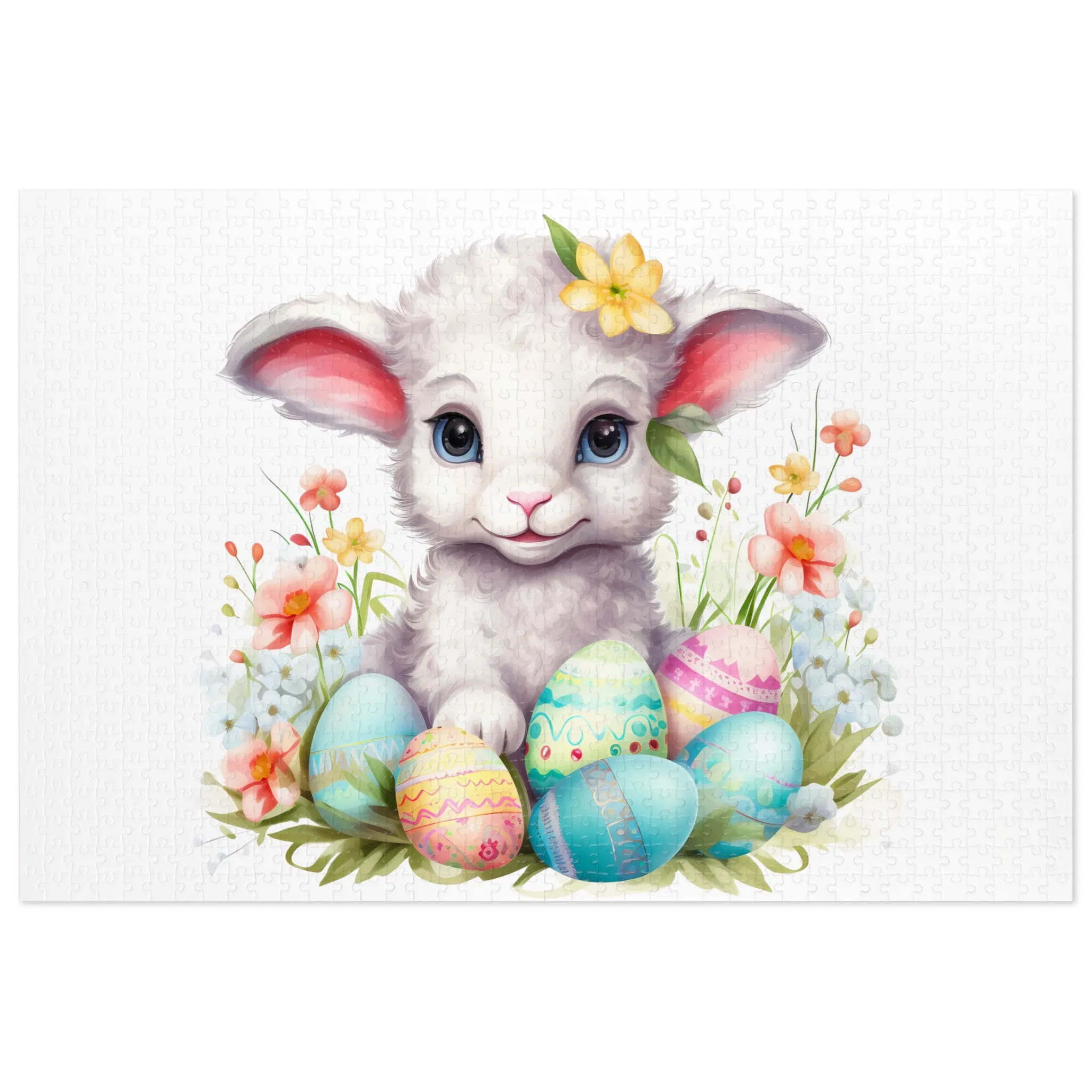 Jigsaw Puzzle, Easter, Lamb, Personalised/Non-Personalised (30, 110, 252, 500,1000-Piece)