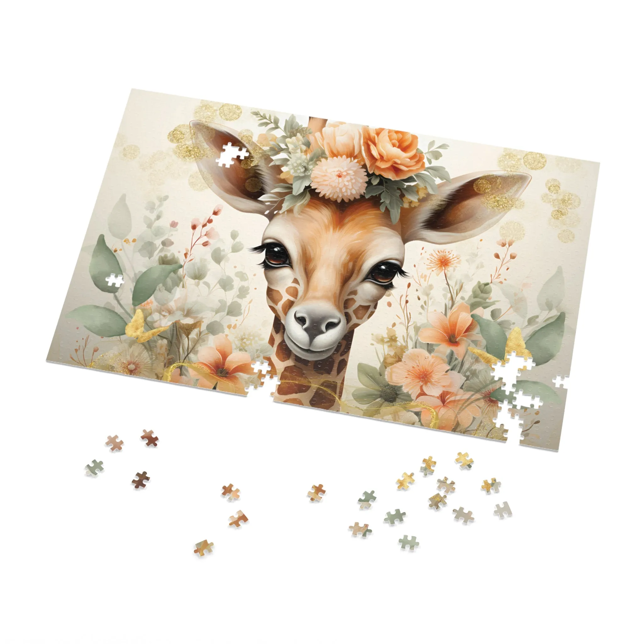 Jigsaw Puzzle, Giraffe, Personalised/Non-Personalised (30, 110, 252, 500,1000-Piece)