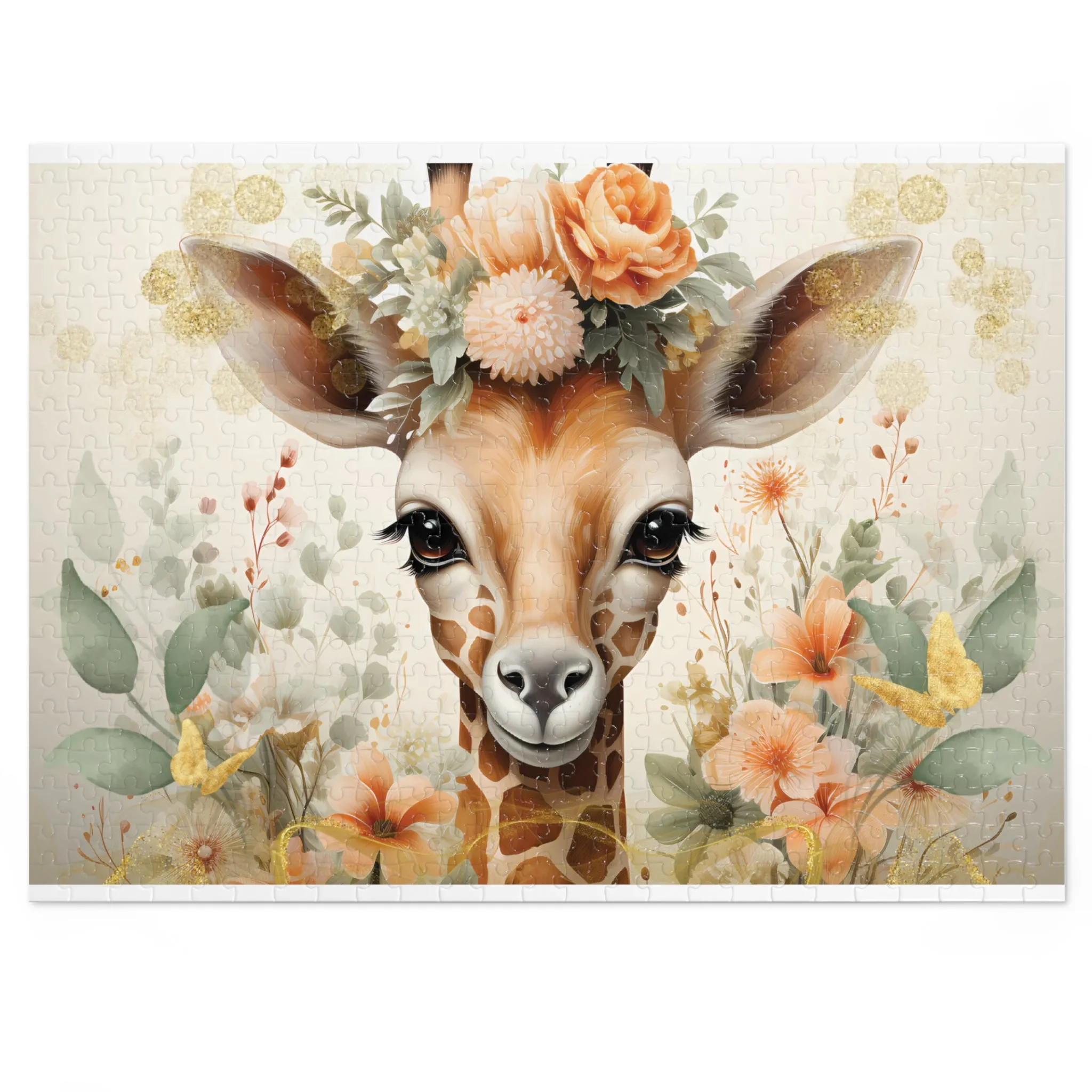 Jigsaw Puzzle, Giraffe, Personalised/Non-Personalised (30, 110, 252, 500,1000-Piece)