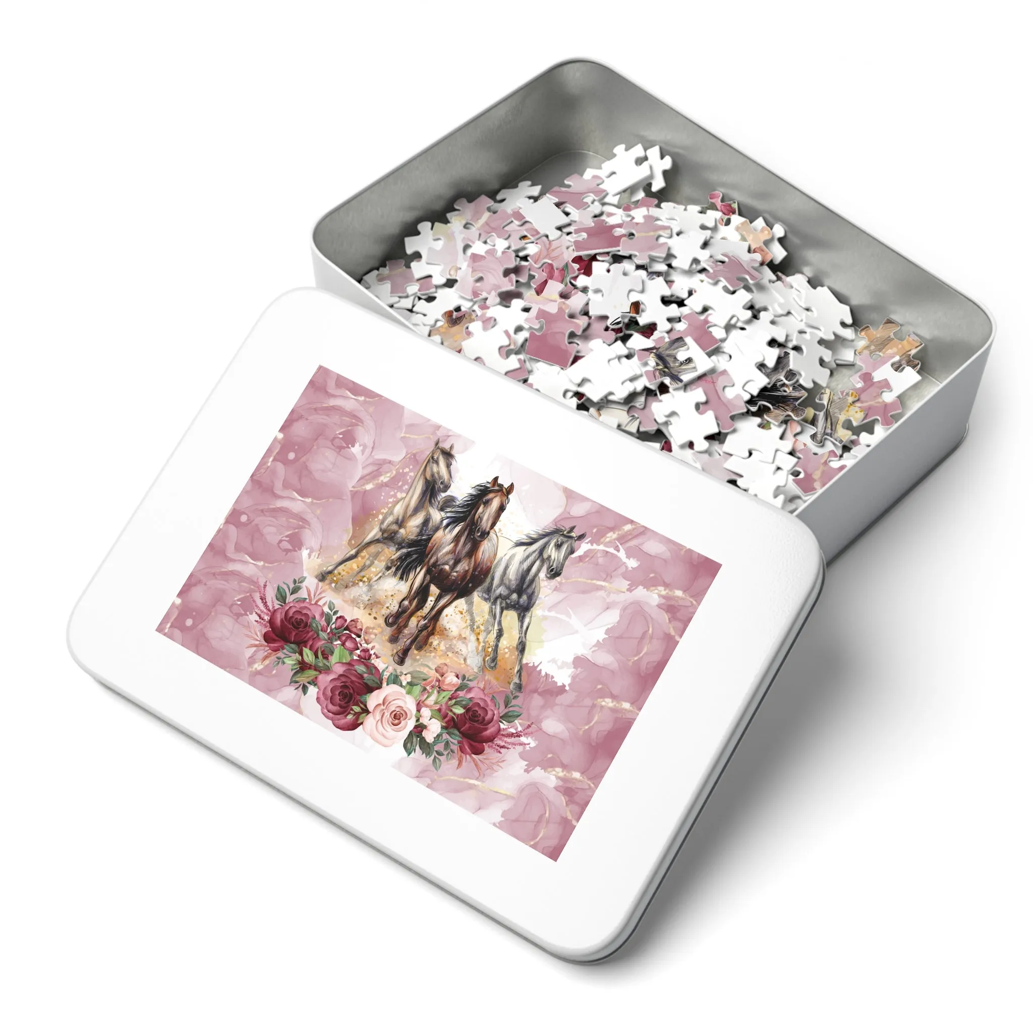 Jigsaw Puzzle, Horses, Personalised/Non-Personalised (30, 110, 252, 500,1000-Piece)