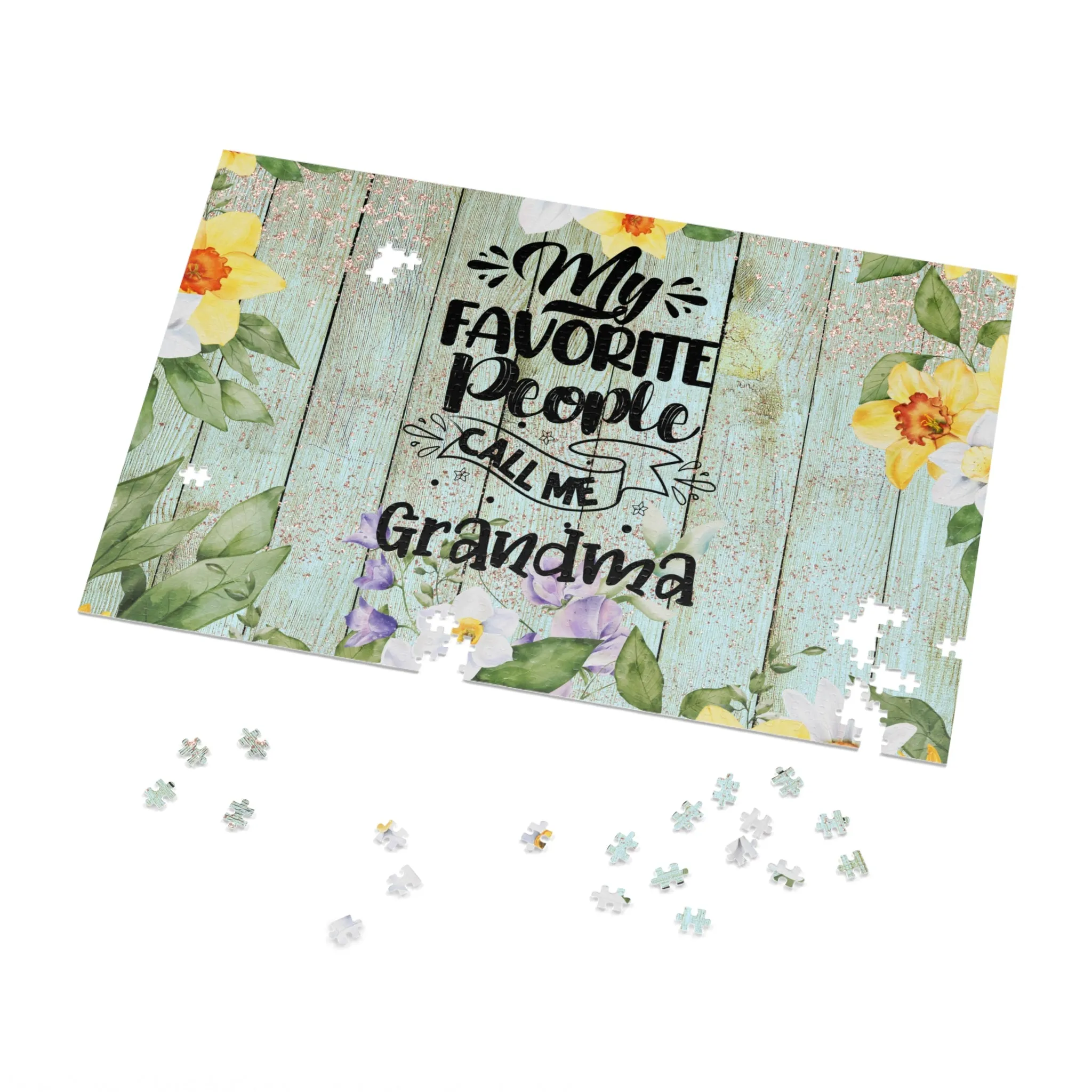 Jigsaw Puzzle, My Favorite People call me Grandma, Personalised/Non-Personalised (30, 110, 252, 500,1000-Piece)