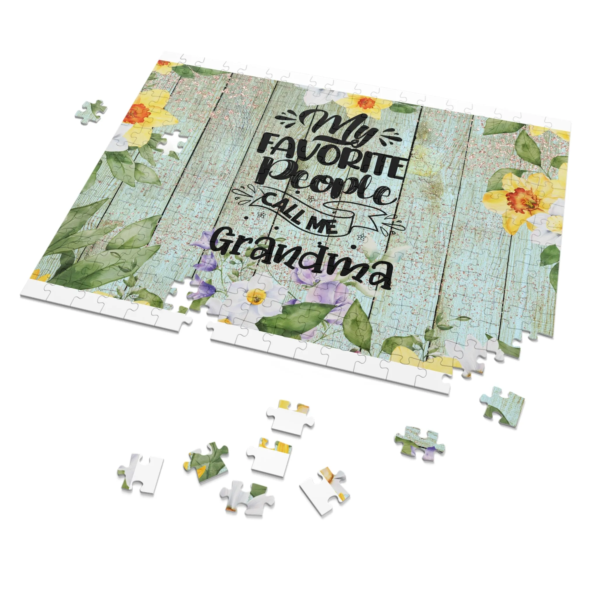 Jigsaw Puzzle, My Favorite People call me Grandma, Personalised/Non-Personalised (30, 110, 252, 500,1000-Piece)