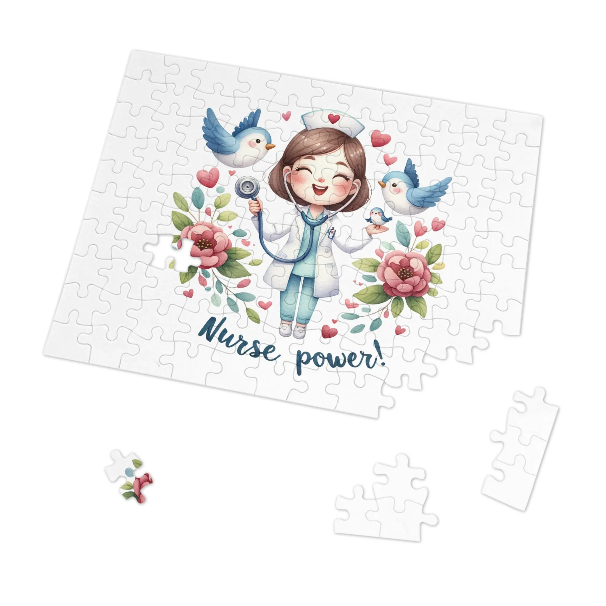 Jigsaw Puzzle, Nurse, Personalised/Non-Personalised (30, 110, 252, 500,1000-Piece)