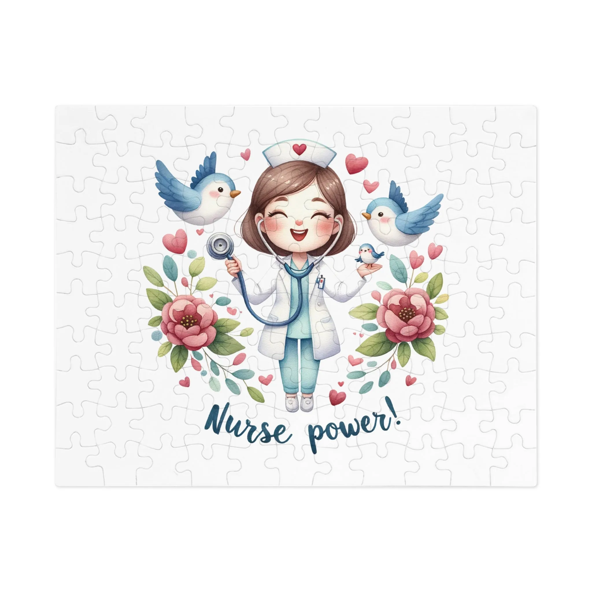 Jigsaw Puzzle, Nurse, Personalised/Non-Personalised (30, 110, 252, 500,1000-Piece)