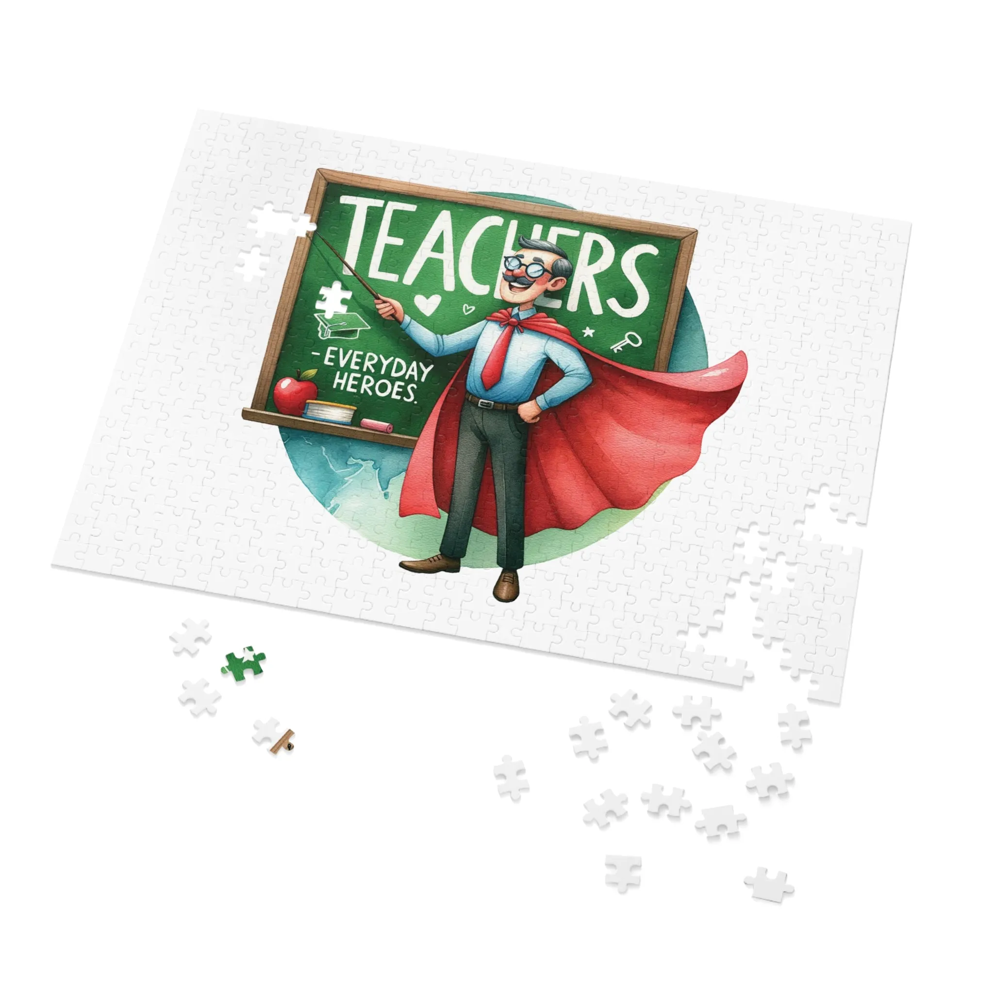 Jigsaw Puzzle, Teacher, Personalised/Non-Personalised (30, 110, 252, 500,1000-Piece)