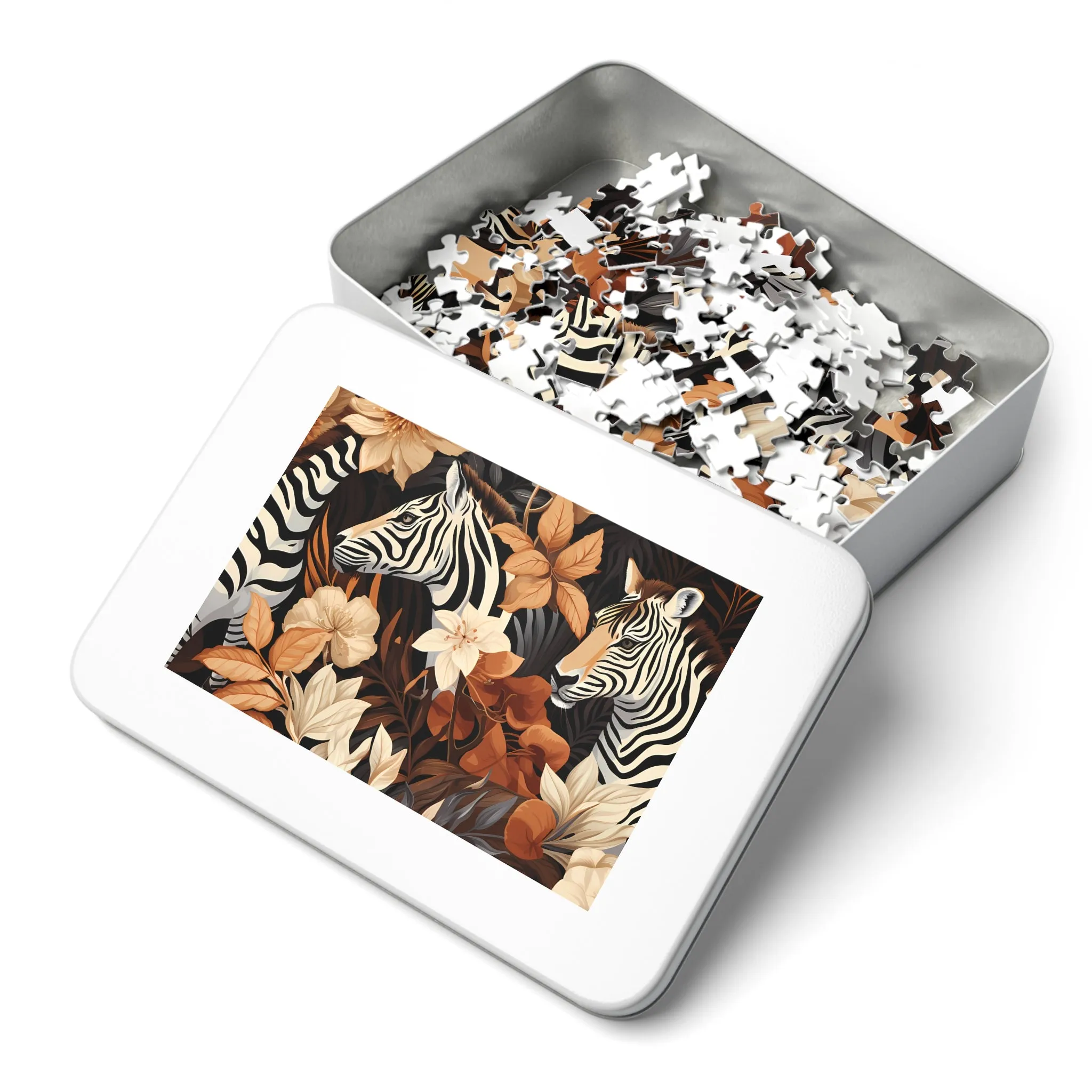 Jigsaw Puzzle, Zebra, Personalised/Non-Personalised (30, 110, 252, 500,1000-Piece)