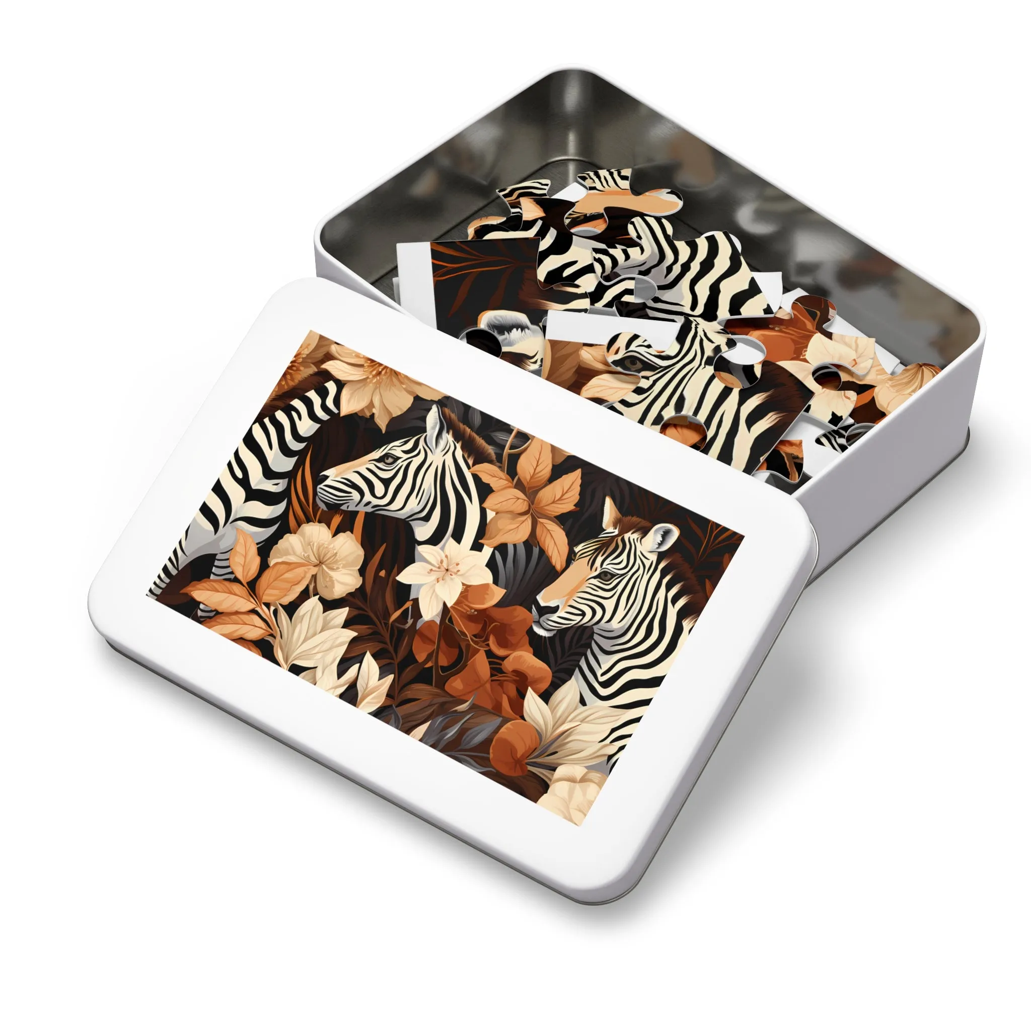 Jigsaw Puzzle, Zebra, Personalised/Non-Personalised (30, 110, 252, 500,1000-Piece)