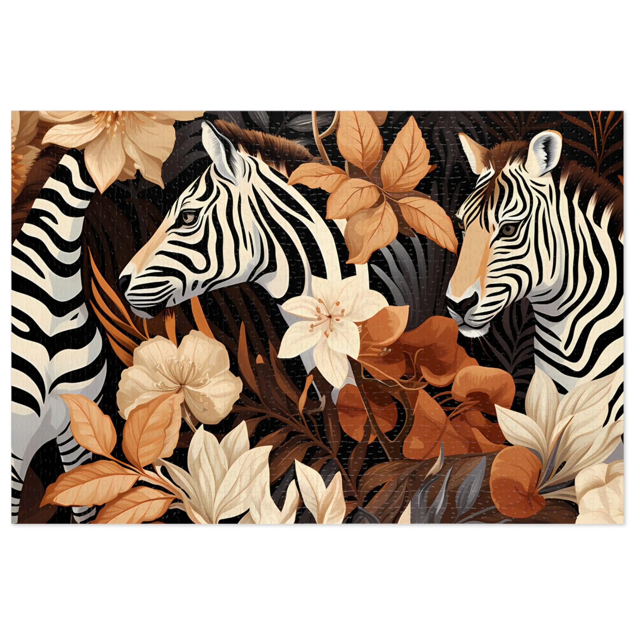 Jigsaw Puzzle, Zebra, Personalised/Non-Personalised (30, 110, 252, 500,1000-Piece)