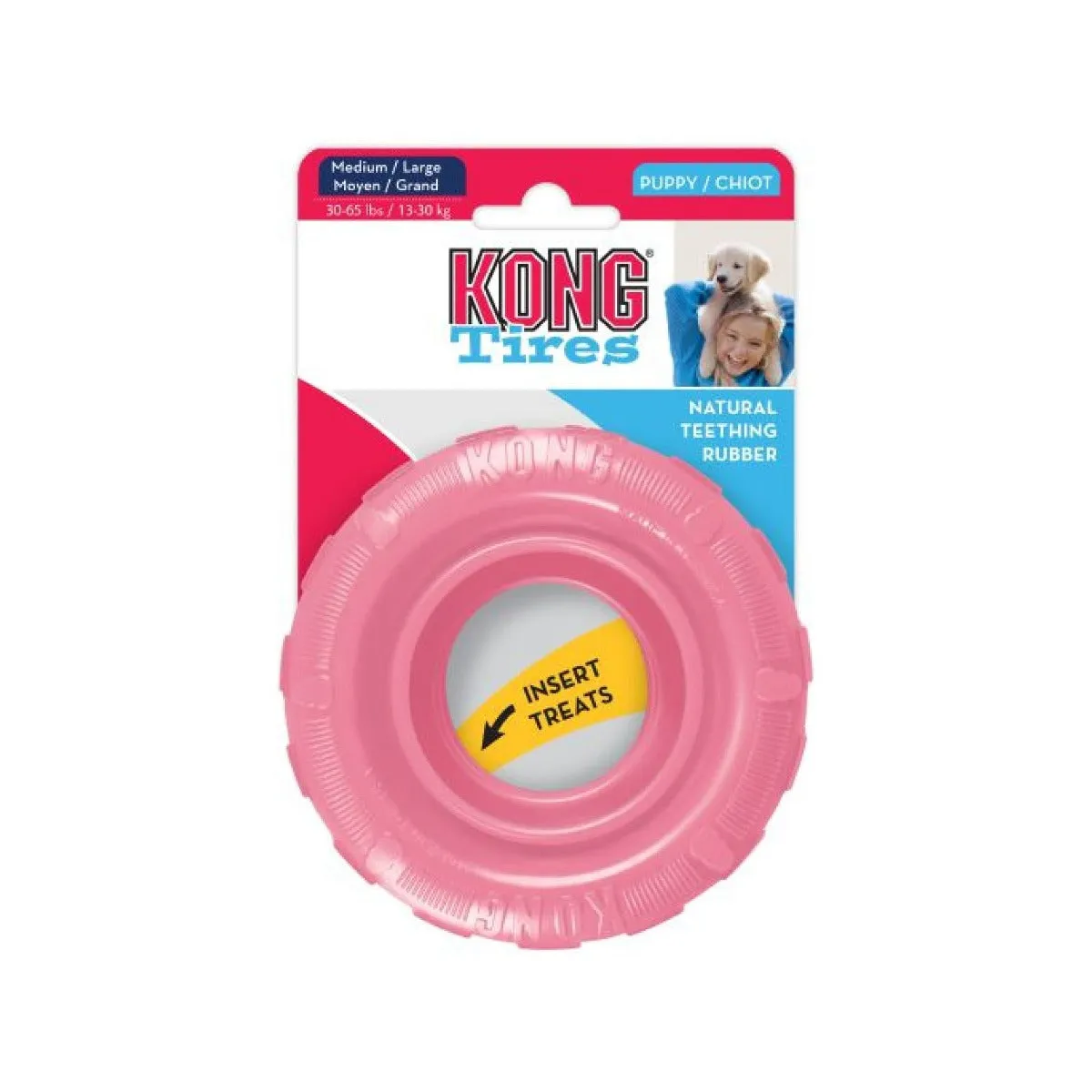 KONG Dog Toy - Puppy Tires (2 Sizes)