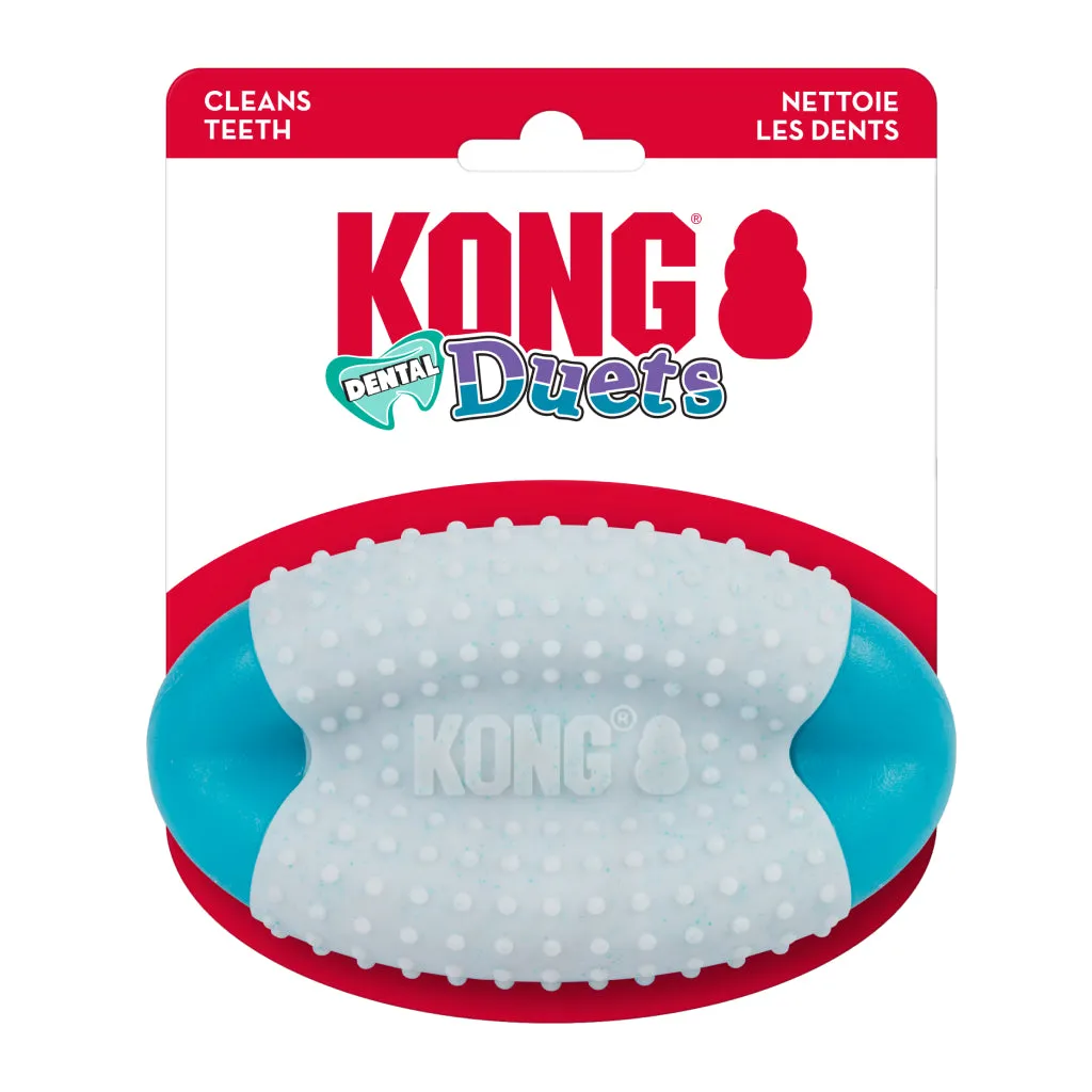 KONG Duets Dental Football Toy for Medium & Large Dogs