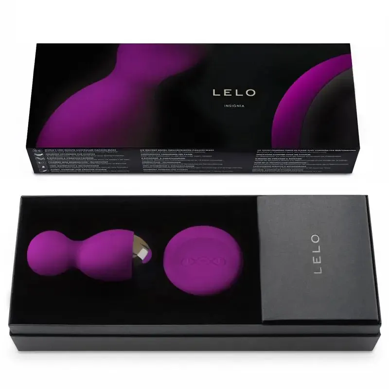 Lelo Rechargeable Purple Vibrating Orgasm Ball with Remote for Her